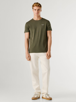 nahlad Pepe Jeans pánske khaki tričko