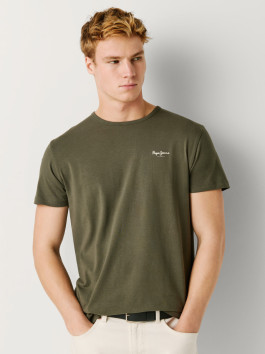 nahlad Pepe Jeans pánske khaki tričko