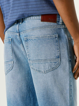 nahlad Pepe Jeans pánske modré džínsové šortky