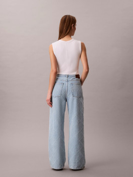 nahlad Calvin Klein dámske modré baggy džínsy