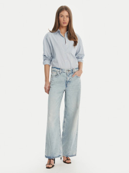 nahlad Calvin Klein dámske modré baggy džínsy