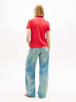 nahlad Tommy Jeans dámske červené polo tričko