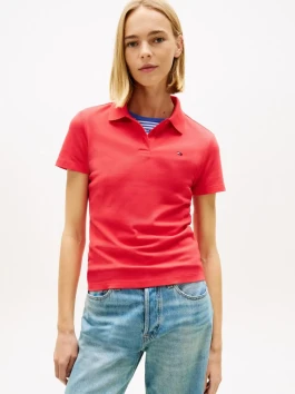 nahlad Tommy Jeans dámske červené polo tričko