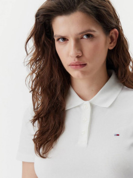 nahlad Tommy Jeans dámske biele polo tričko