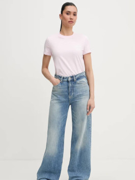 nahlad Tommy Jeans dámske ružové tričko