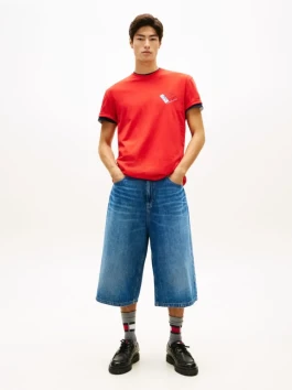 nahlad Tommy Jeans pánske červené tričko
