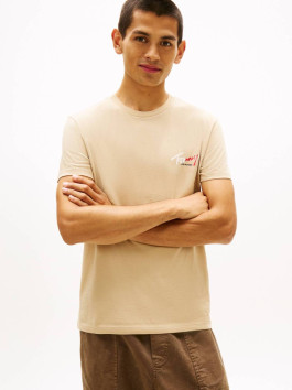 nahlad Tommy Jeans pánske béžové tričko
