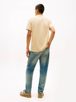 nahlad Tommy Jeans pánske béžové tričko