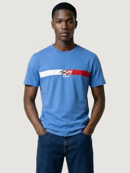 nahlad Tommy Jeans pánske modré tričko
