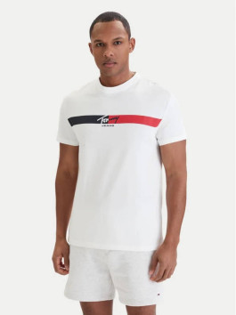 nahlad Tommy Jeans pánske biele tričko