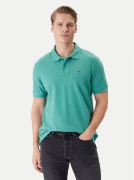 nahlad Tommy Jeans pánské zelené polo tričko