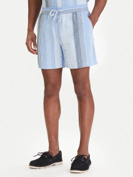 nahlad Tommy Jeans pánske modré pruhované šortky