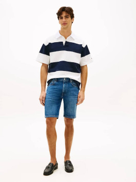 nahlad Tommy Hilfiger pánske modré džínsové kraťasy