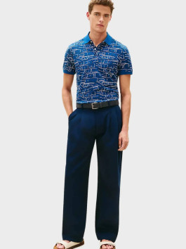 nahlad Tommy Hilfiger pánske modré polo tričko