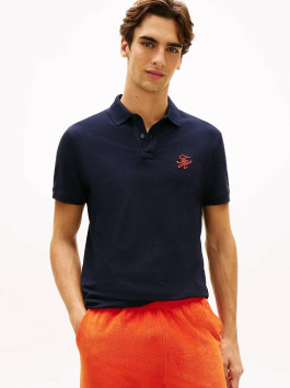 nahlad Tommy Hilfiger pánske modré polo tričko