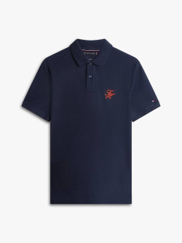nahlad Tommy Hilfiger pánske modré polo tričko
