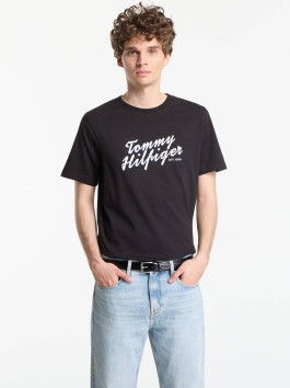 nahlad Tommy Hilfiger pánske čierne tričko