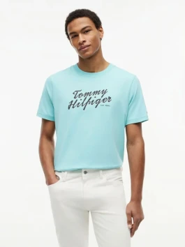 nahlad Tommy Hilfiger pánske svetlo modré tričko