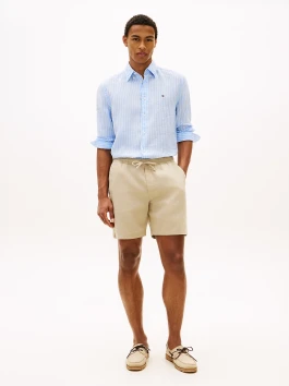 nahlad Tommy Hilfiger pánske béžové kraťasy