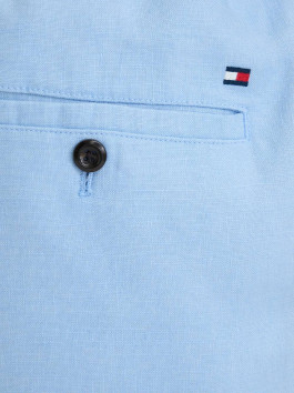 nahlad Tommy Hilfiger pánske modré ľanové kraťasy