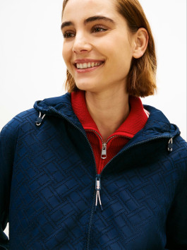 nahlad Tommy Hilfiger dámska tmavo modrá vetrovka