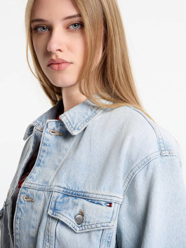 nahlad Tommy Hilfiger dámska modrá džínsová bunda