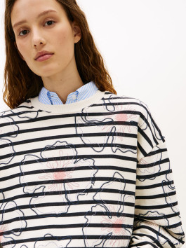 nahlad Tommy Hilfiger dámska krémová mikina