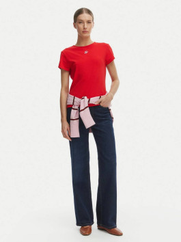 nahlad Tommy Hilfiger dámske červené tričko