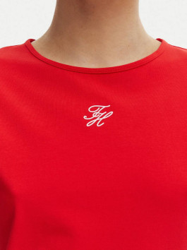 nahlad Tommy Hilfiger dámske červené tričko