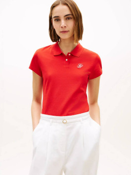 nahlad Tommy Hilfiger dámske červené polo tričko