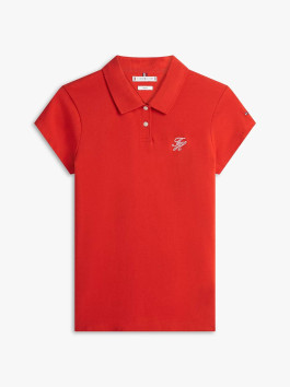 nahlad Tommy Hilfiger dámske červené polo tričko