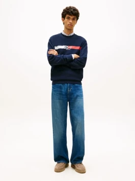 nahlad Tommy Jeans pánska tmavo modrá mikina