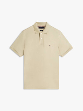 nahlad Tommy Hilfiger pánske tmavo béžové polo tričko