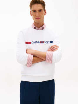 nahlad Tommy Hilfiger pánska biela mikina