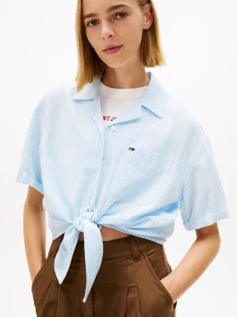 nahlad Tommy Jeans dámska pruhovaná košeľa