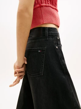 nahlad Tommy Jeans dámske čierne džínsy