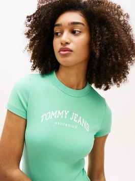 nahlad Tommy Jeans dámske zelené tričko
