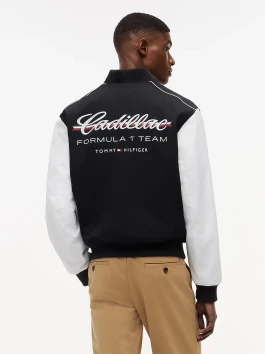 nahlad Tommy Hilfiger pánsky čiernobiely bomber