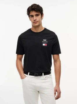 nahlad Tommy Hilfiger pánske čierne tričko