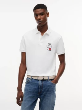 nahlad Tommy Hilfiger pánske biele polo tričko