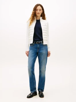 nahlad Tommy Hilfiger dámska krémová bunda