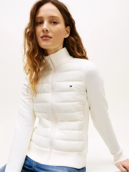 nahlad Tommy Hilfiger dámska krémová bunda