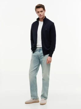 nahlad Tommy Hilfiger pánsky tmavomodrý sveter
