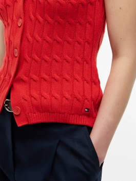 nahlad Tommy Hilfiger dámsky červený svetrík