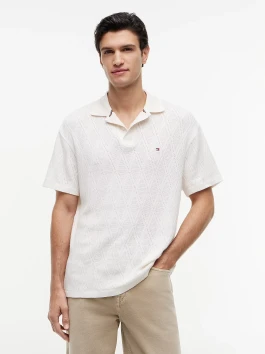 nahlad Tommy Hilfiger pánske krémové polo tričko
