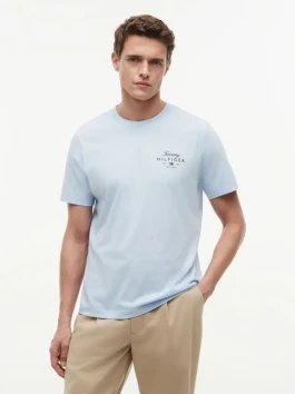nahlad Tommy Hilfiger pánske svetlo modré tričko