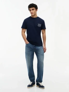 nahlad Tommy Jeans pánske tmavo modré tričko