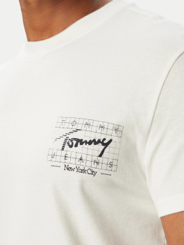 nahlad Tommy Jeans pánske biele tričko