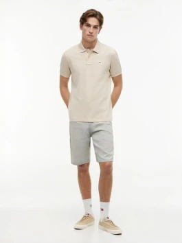 nahlad Tommy Jeans pánske béžové polo tričko