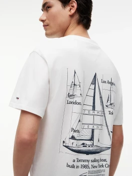 nahlad Tommy Hilfiger pánske biele tričko
